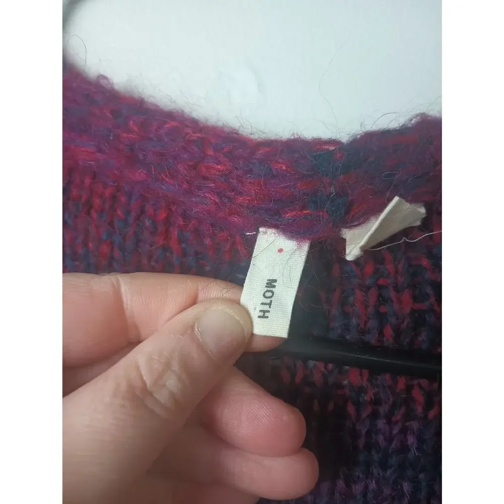 Anthropologie Moth Rinda Mohair Vest Cardigan Women's XS/S‎ Oversized Soft